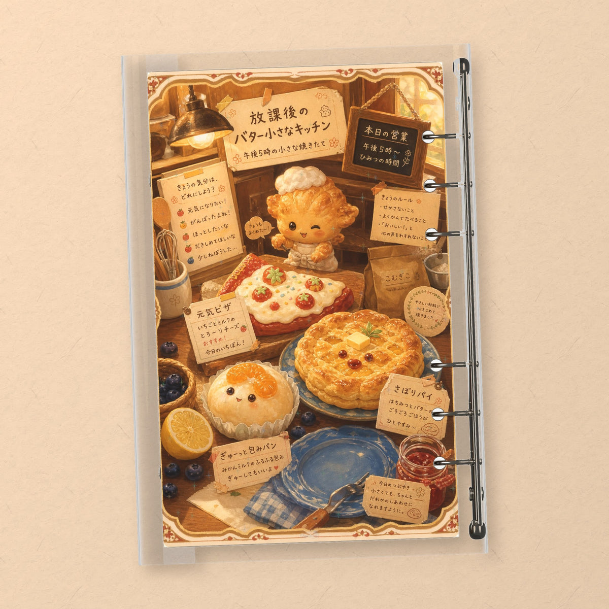 Butter Bakery back cover design