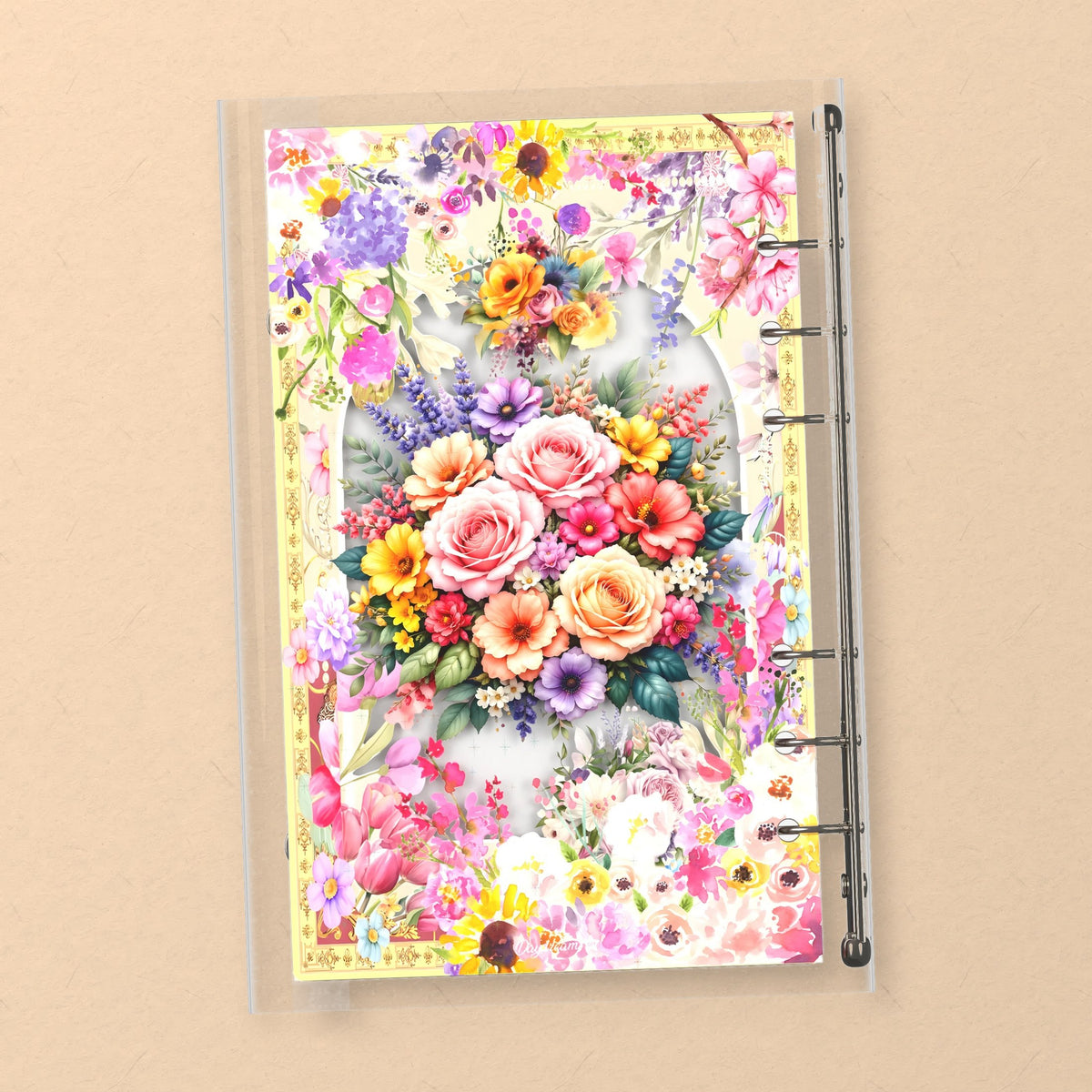 Bluebird Flower Garden back cover design