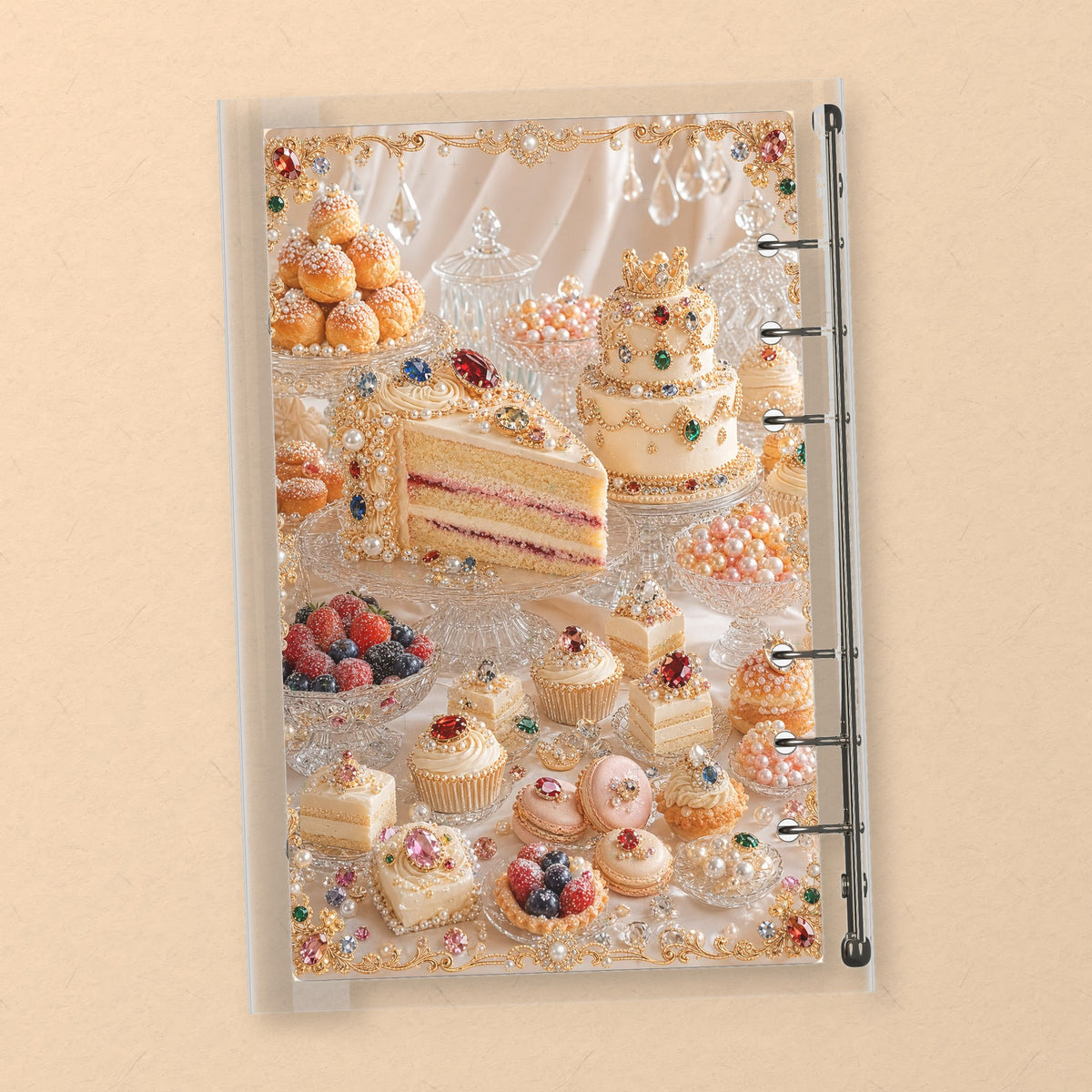 Golden Jewel Cake back cover design