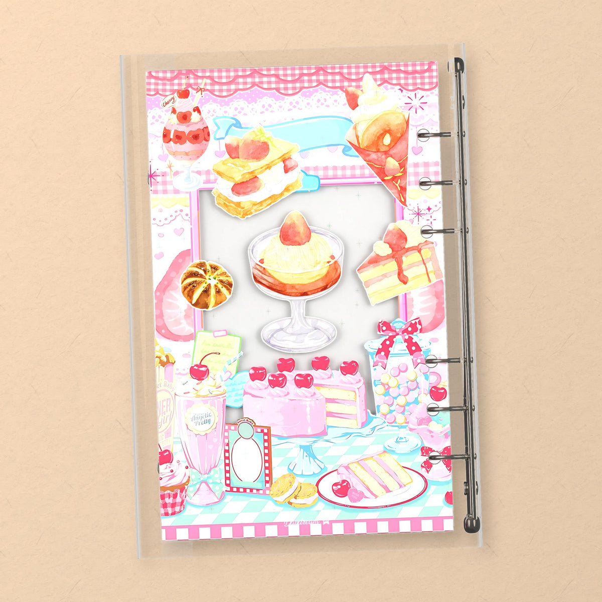 Pink Patisserie back cover design