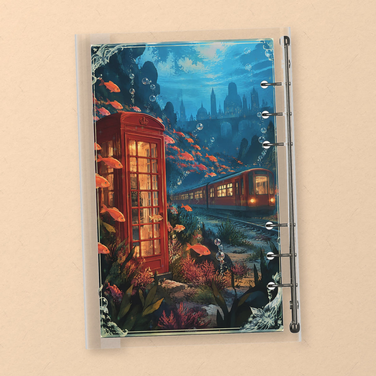 Undersea Phone Booth back cover design