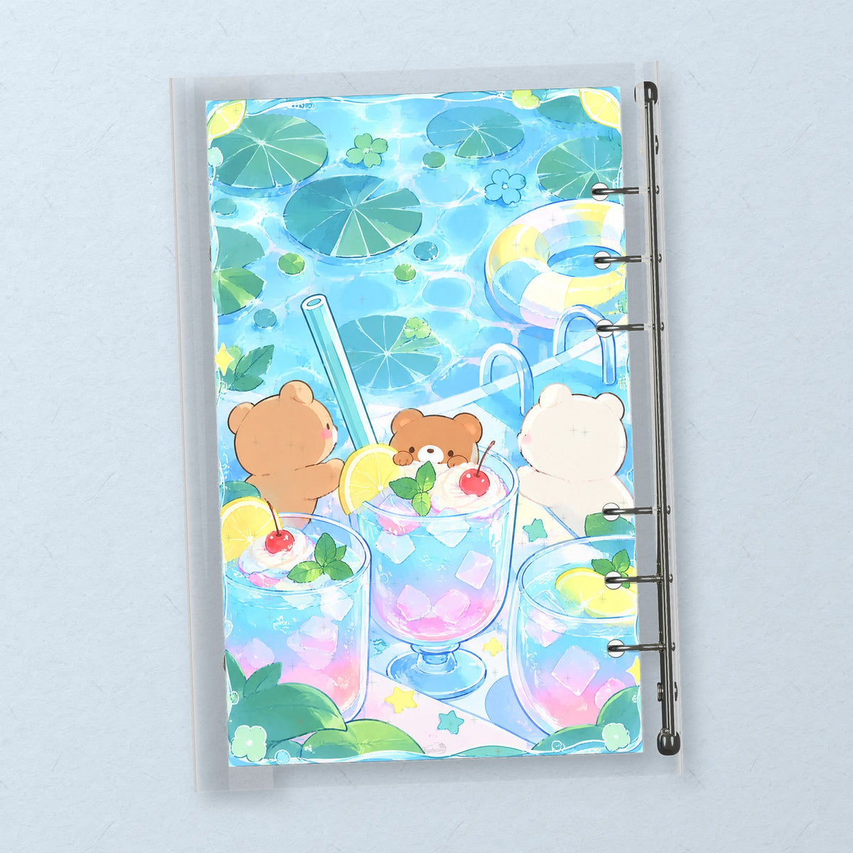 Summer Bear Drinks back cover design
