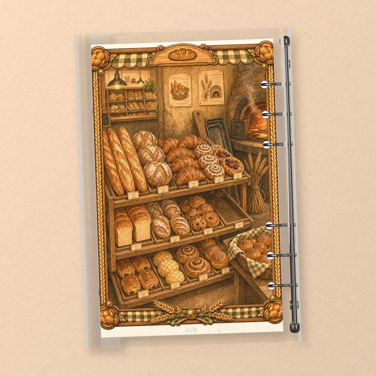 Warm Bakery back cover design