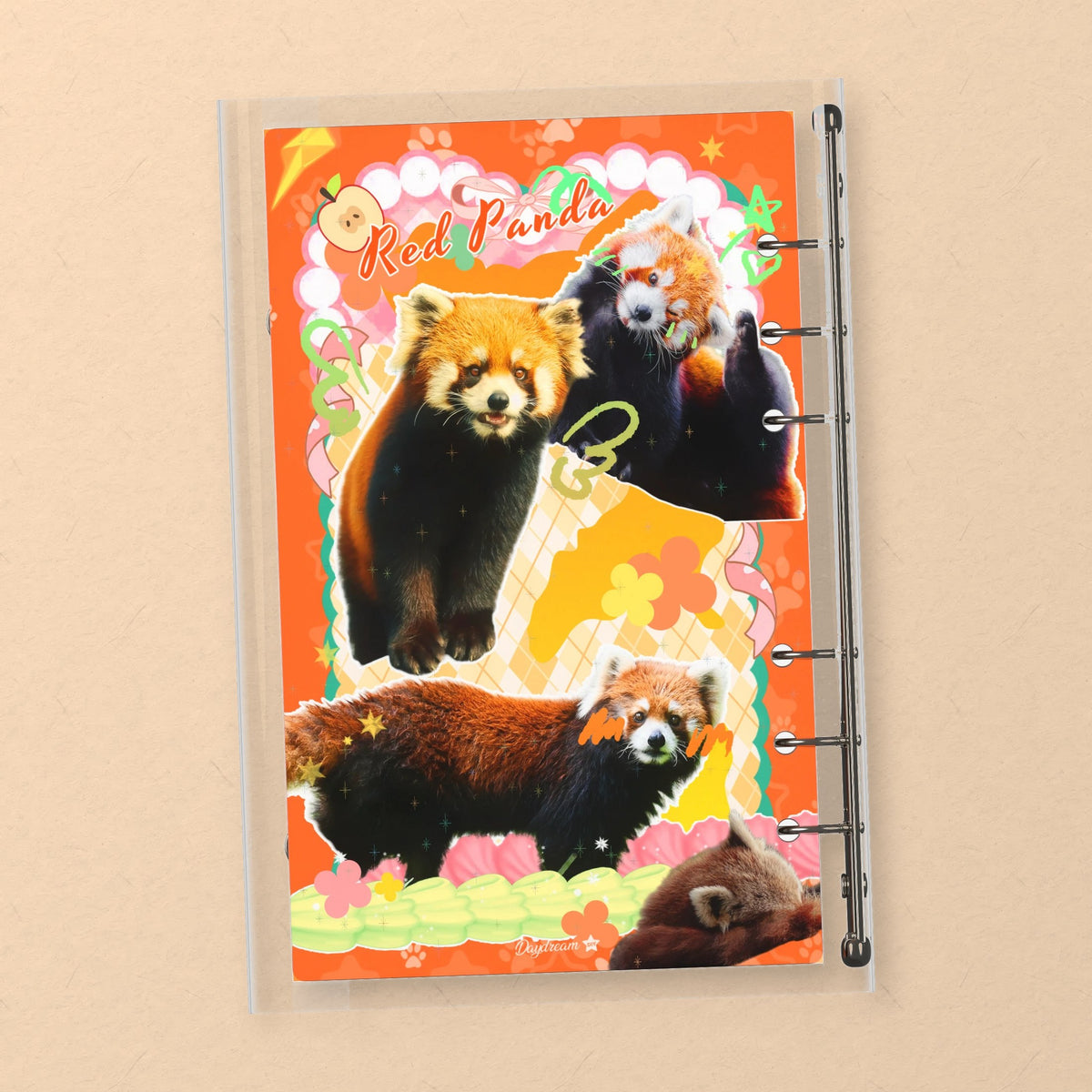 Red Panda back cover design