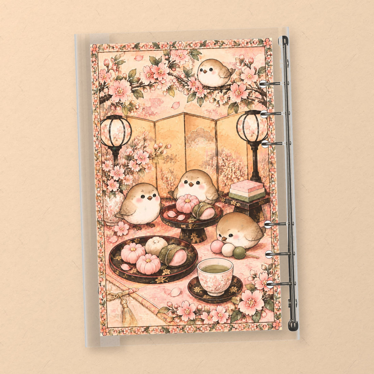 Hina Doll Sakura Tea back cover design