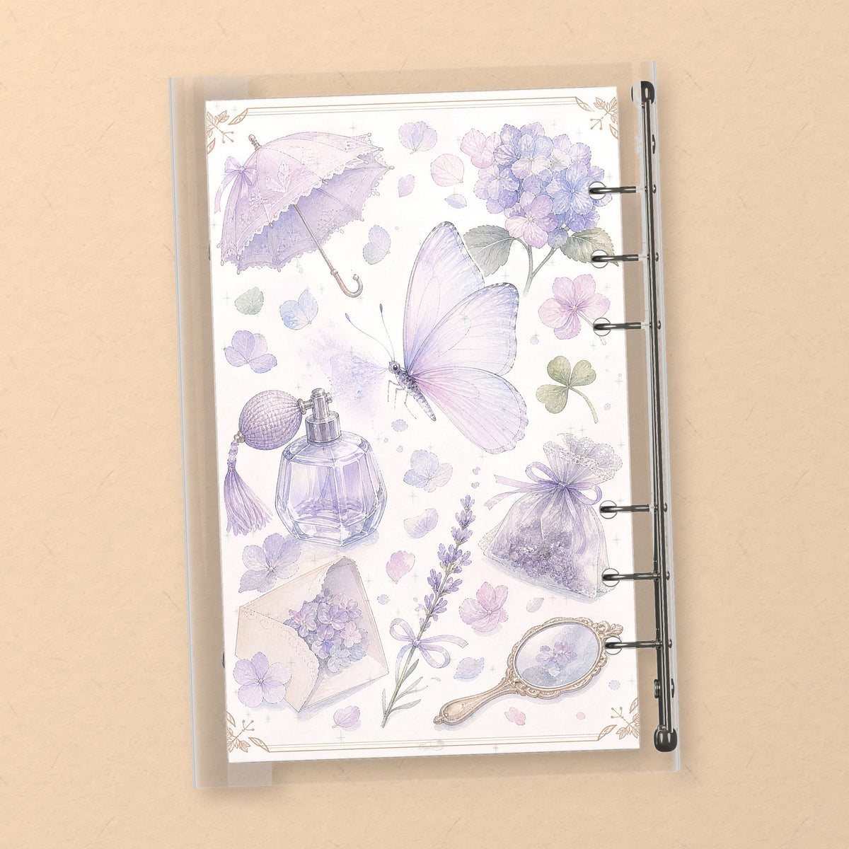Hydrangea & Perfume back cover design