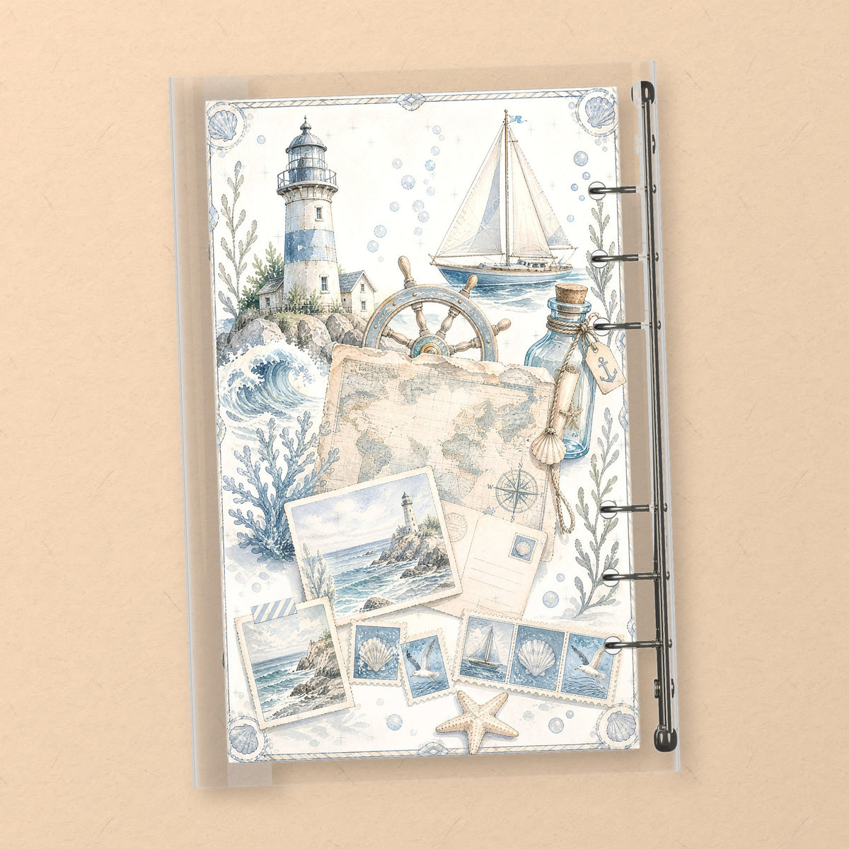 White Lighthouse back cover design