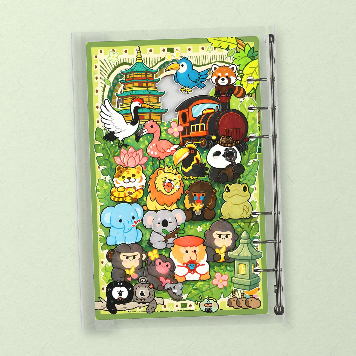 Chibi Zoo Animals back cover design