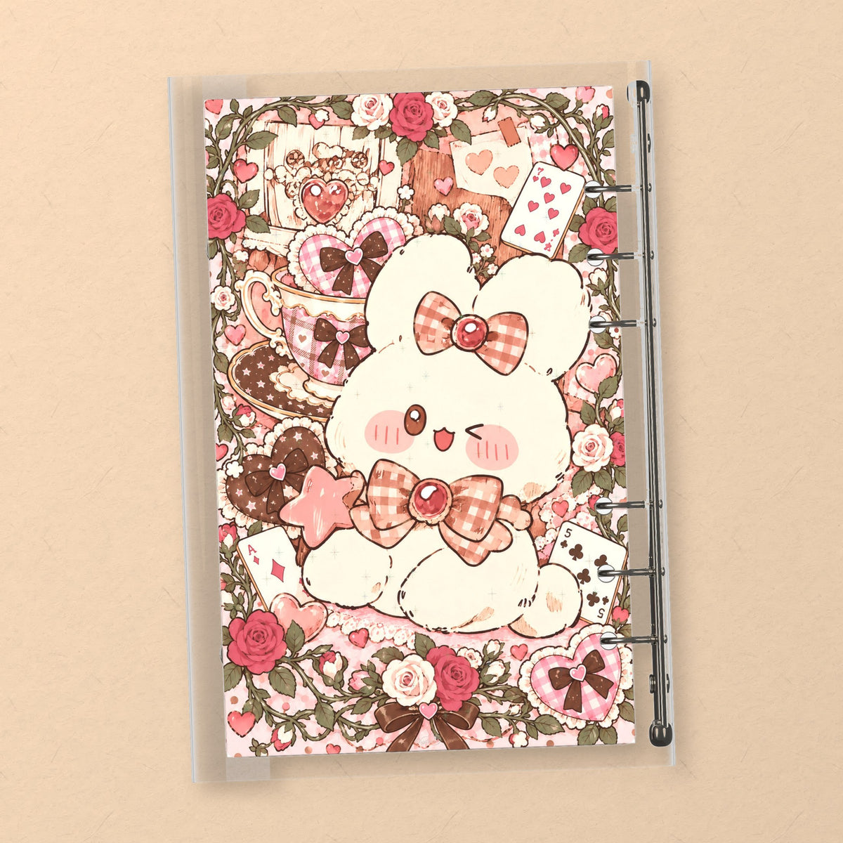Pink Playing Cards back cover design