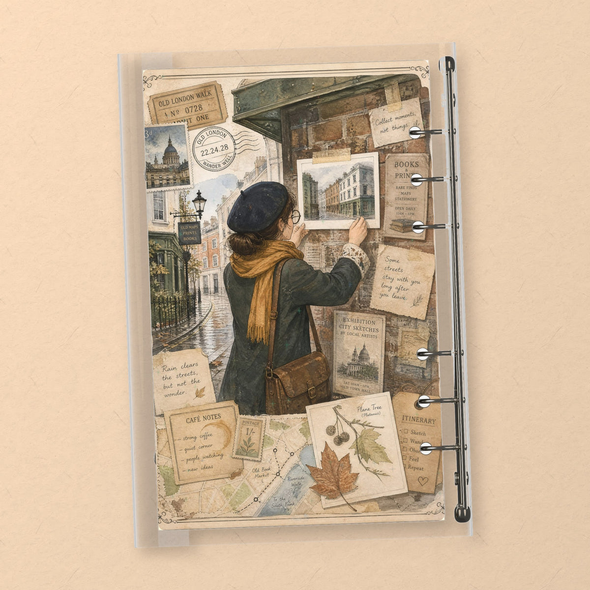 London Scrapbook back cover design