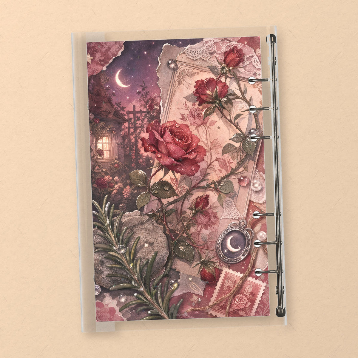 Red Climbing Roses back cover design