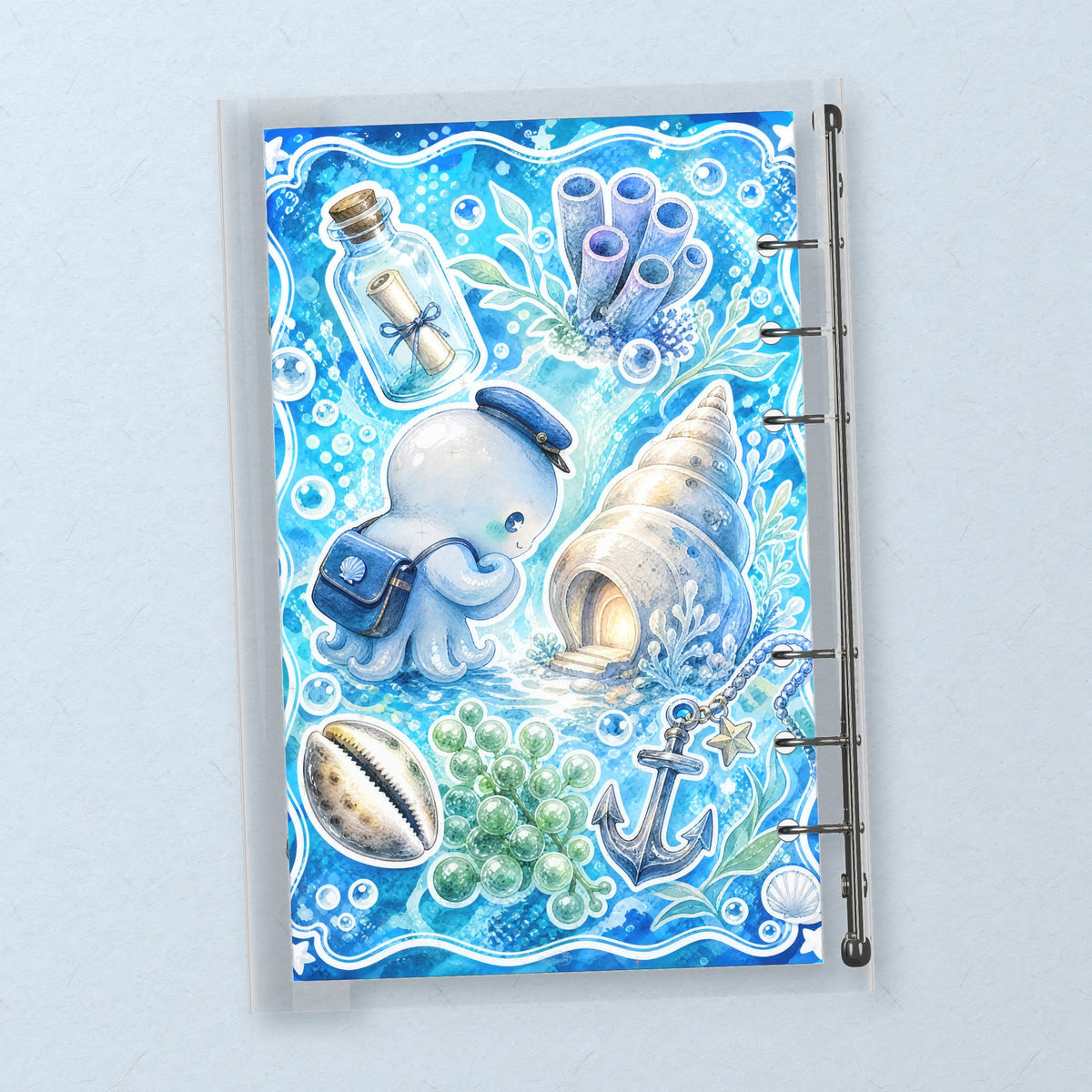 Ocean Octopus back cover design