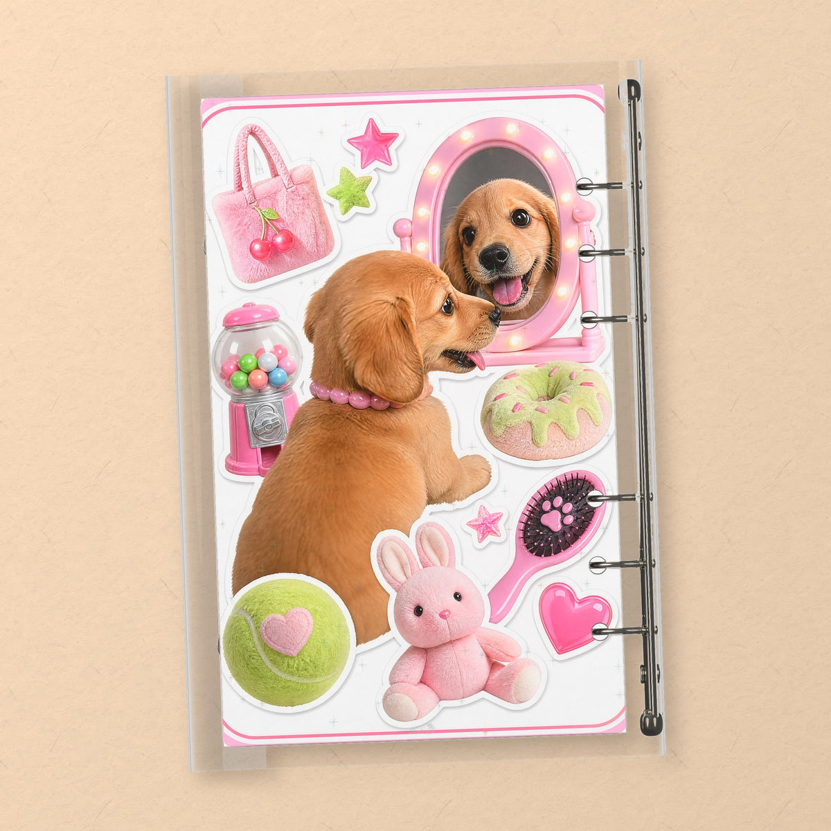 Playful Puppy back cover design