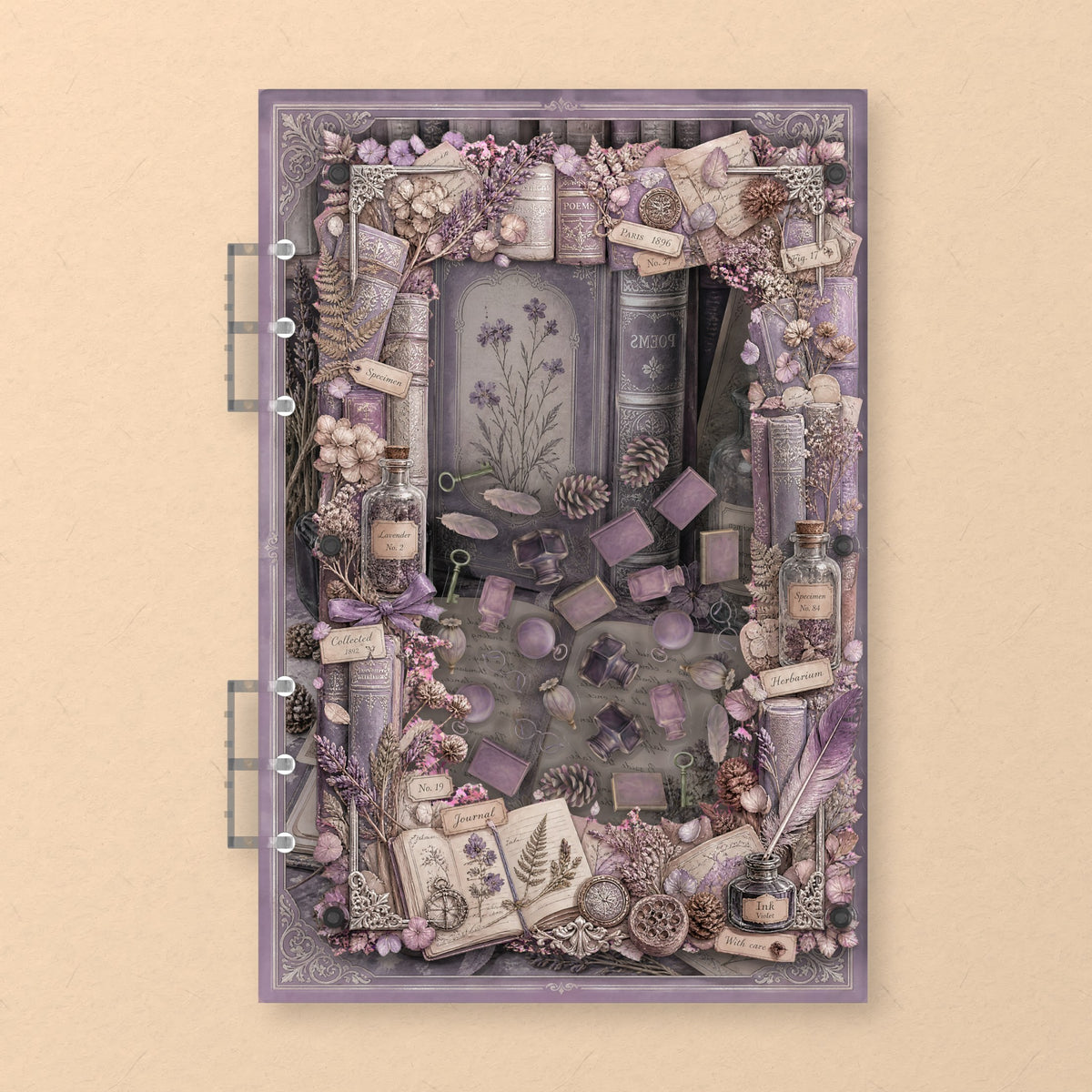 Poetry Books (AG-112) A5 shaker binder notebook, front cover