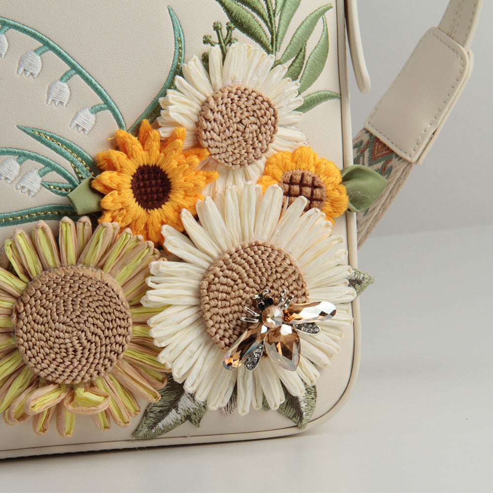 Sunflower Whisper original handmade bag