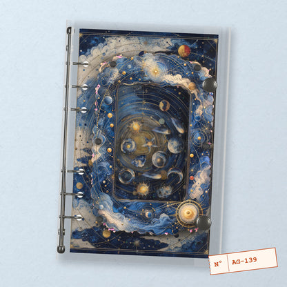 Solar System (AG-139) A6 shaker binder notebook, front cover