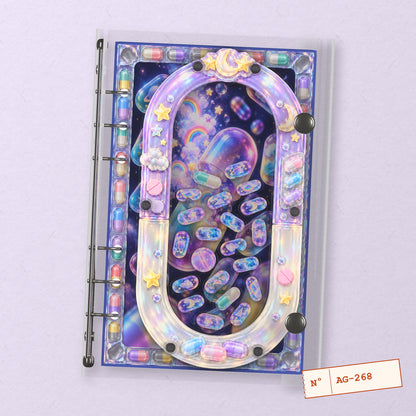 Dream Capsule (AG-268) A6 shaker binder notebook, front cover