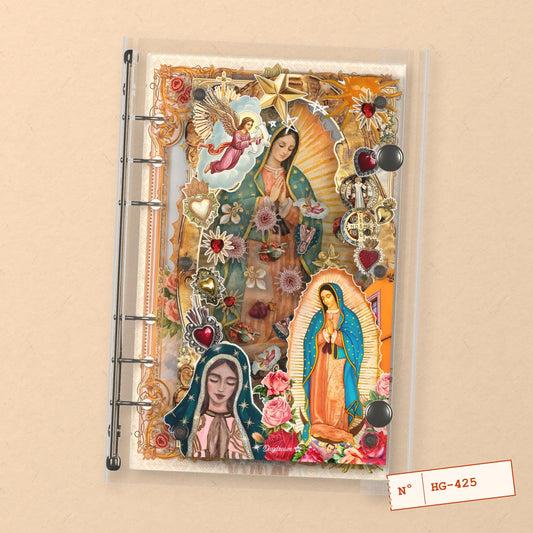 Our Lady of Guadalupe (HG-425) A6 shaker binder notebook, front cover