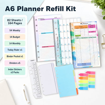 A6 6-Ring Planner Refill Kit detail image
