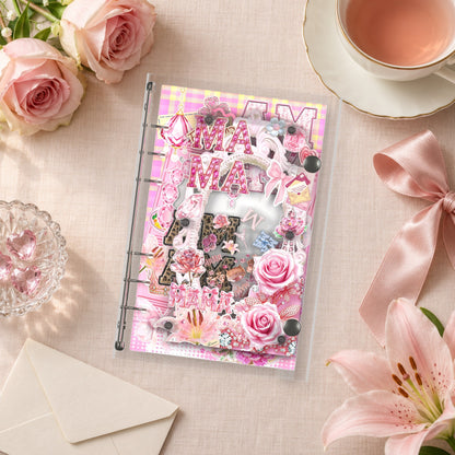 Mama Rose shaker binder on a styled desk