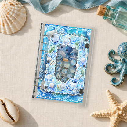 Ocean Octopus shaker binder on a styled desk