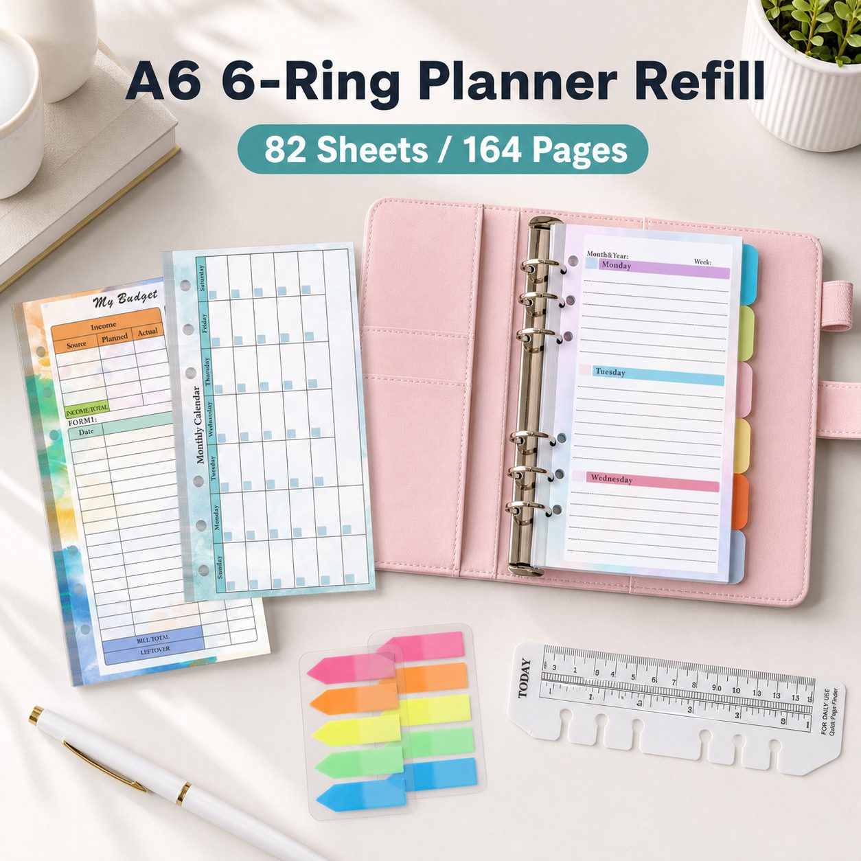 A6 6-Ring Planner Refill Kit detail image