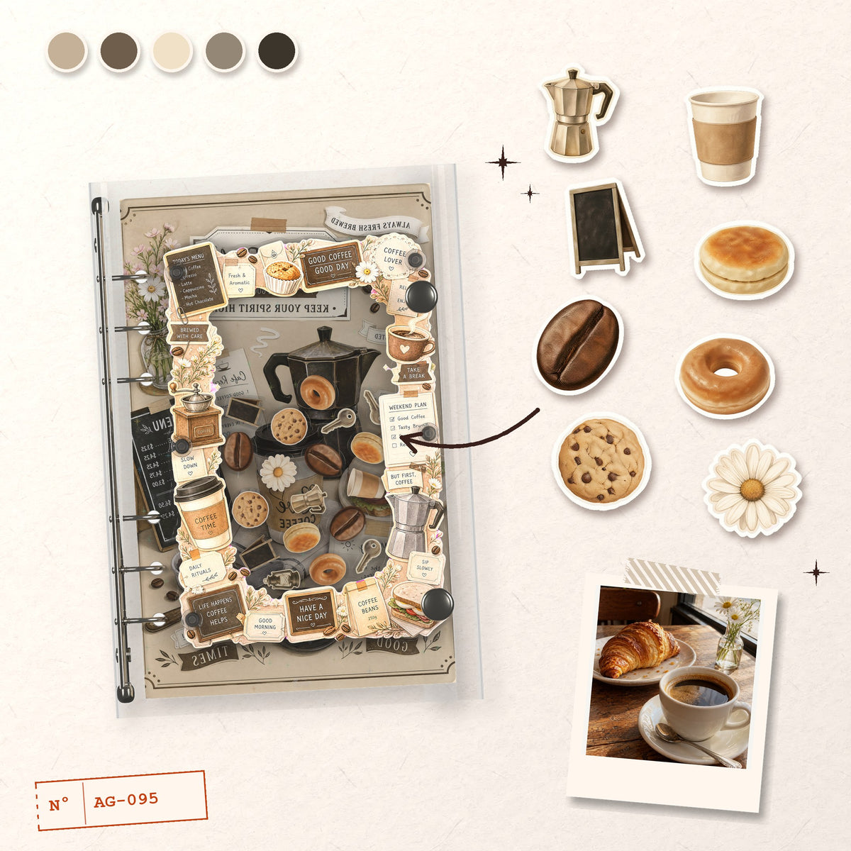 Cafe Breakfast design story: the charms inside and the cover