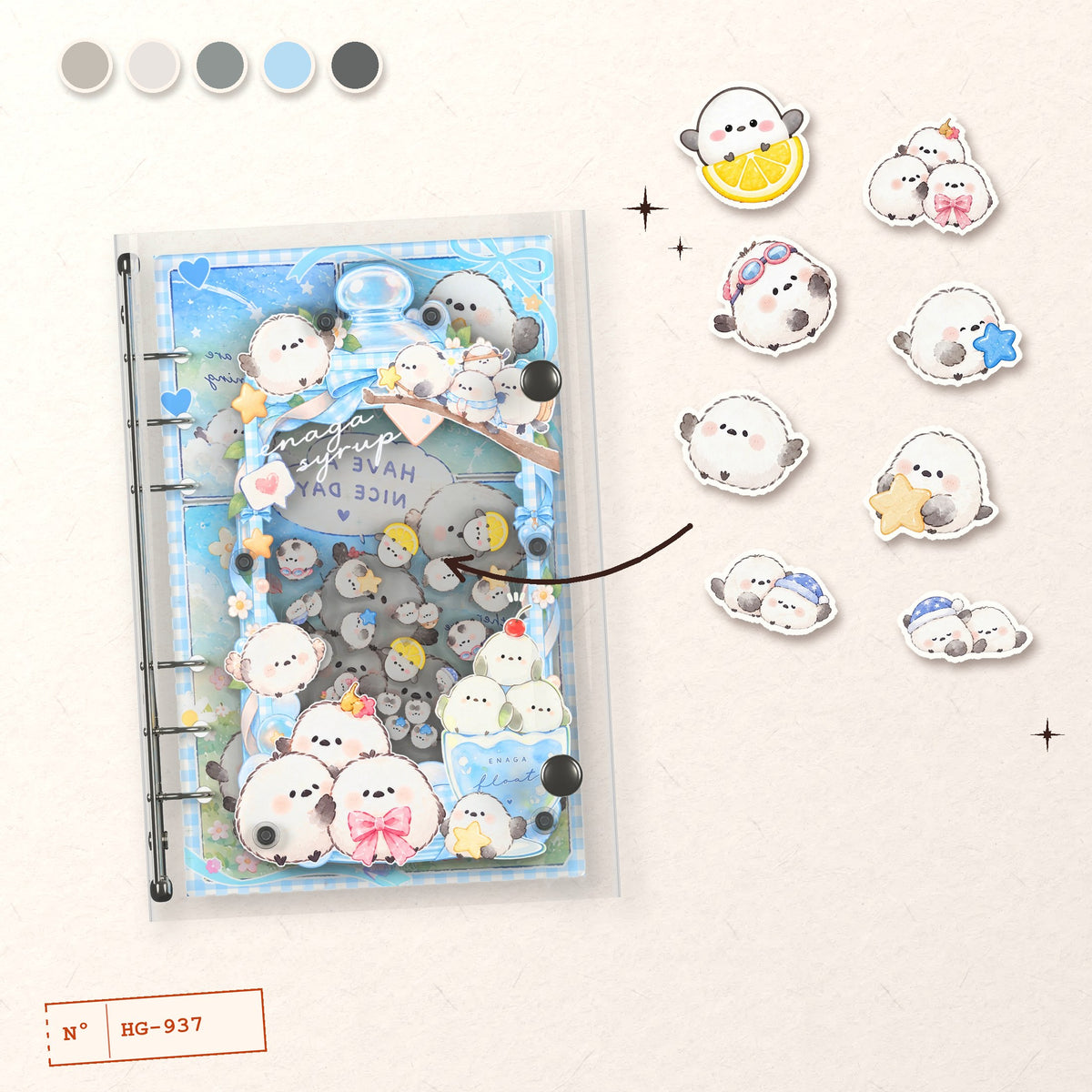 Shima Enaga Birds design story: the charms inside and the cover