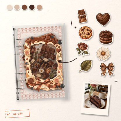 Chocolate Afternoon Tea design story: the charms inside and the cover