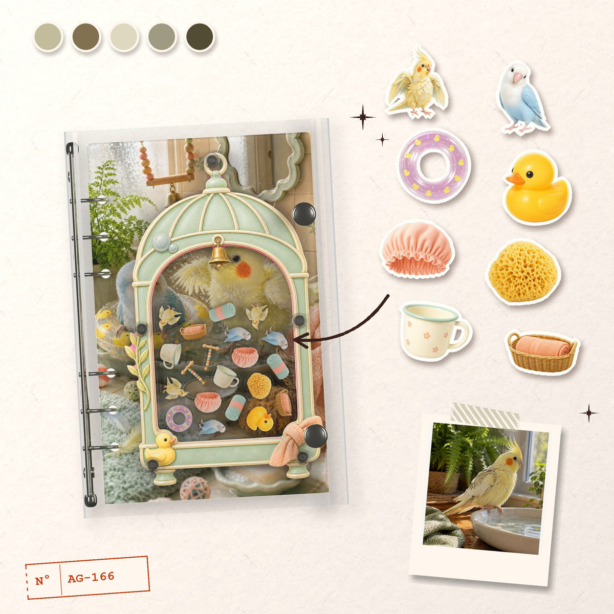 Birdcage Pals design story: the charms inside and the cover