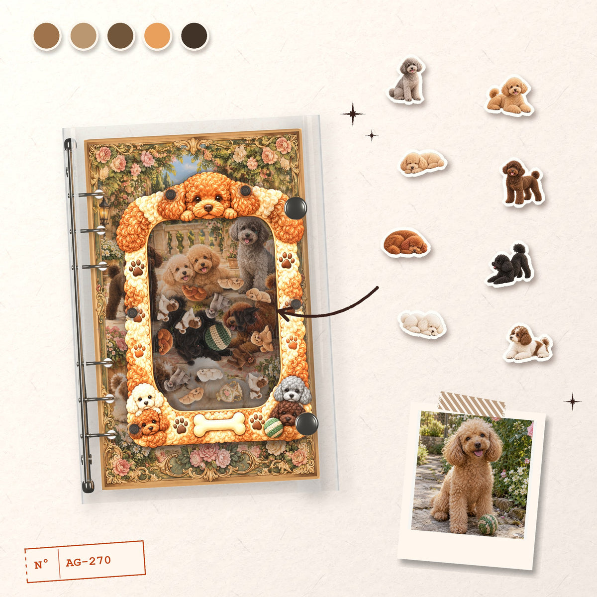 Toy Poodle Friends design story: the charms inside and the cover