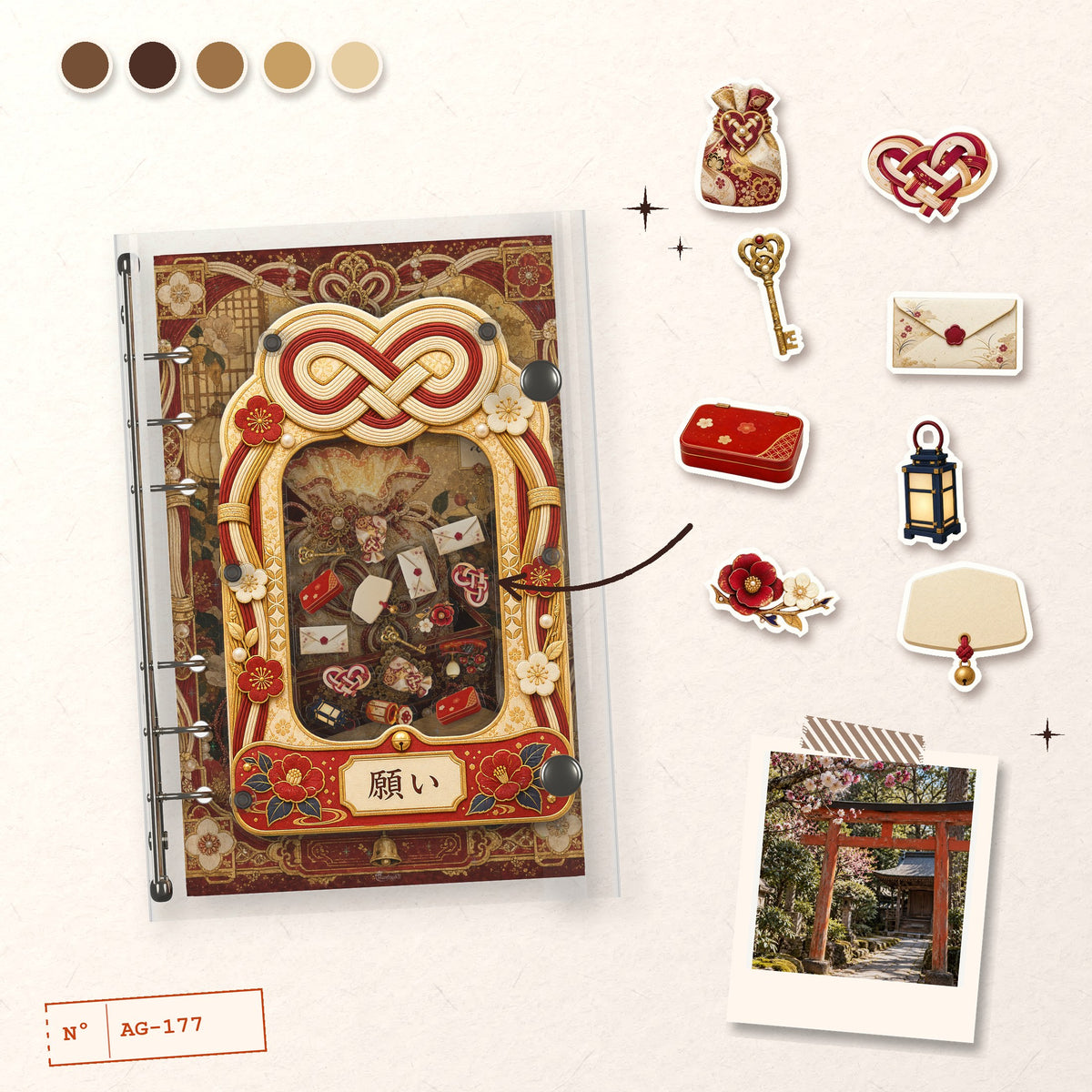 Lucky Charm Knot design story: the charms inside and the cover