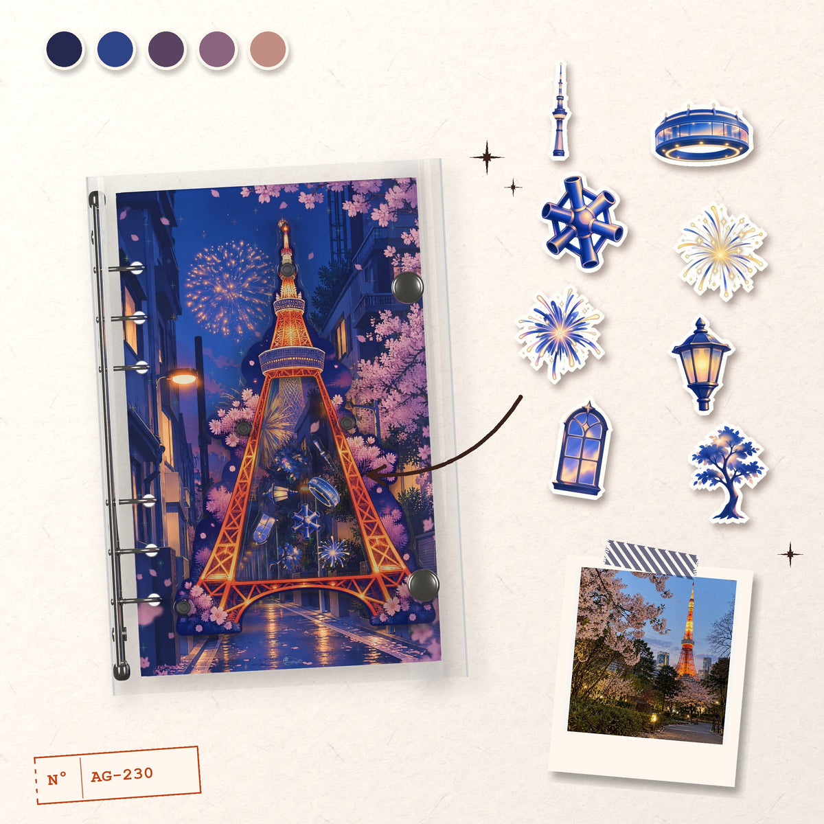 Tokyo Tower Night design story: the charms inside and the cover
