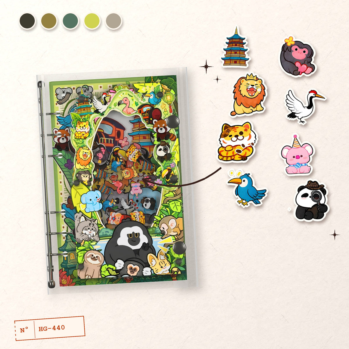 Chibi Zoo Animals design story: the charms inside and the cover