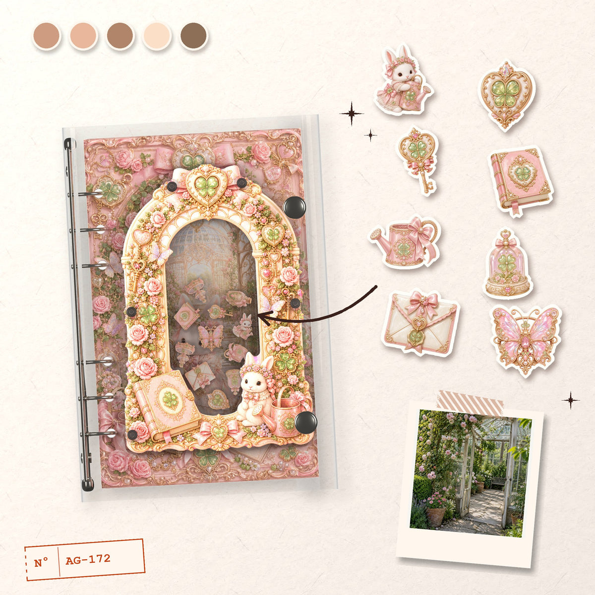 Clover Garden Bunny design story: the charms inside and the cover