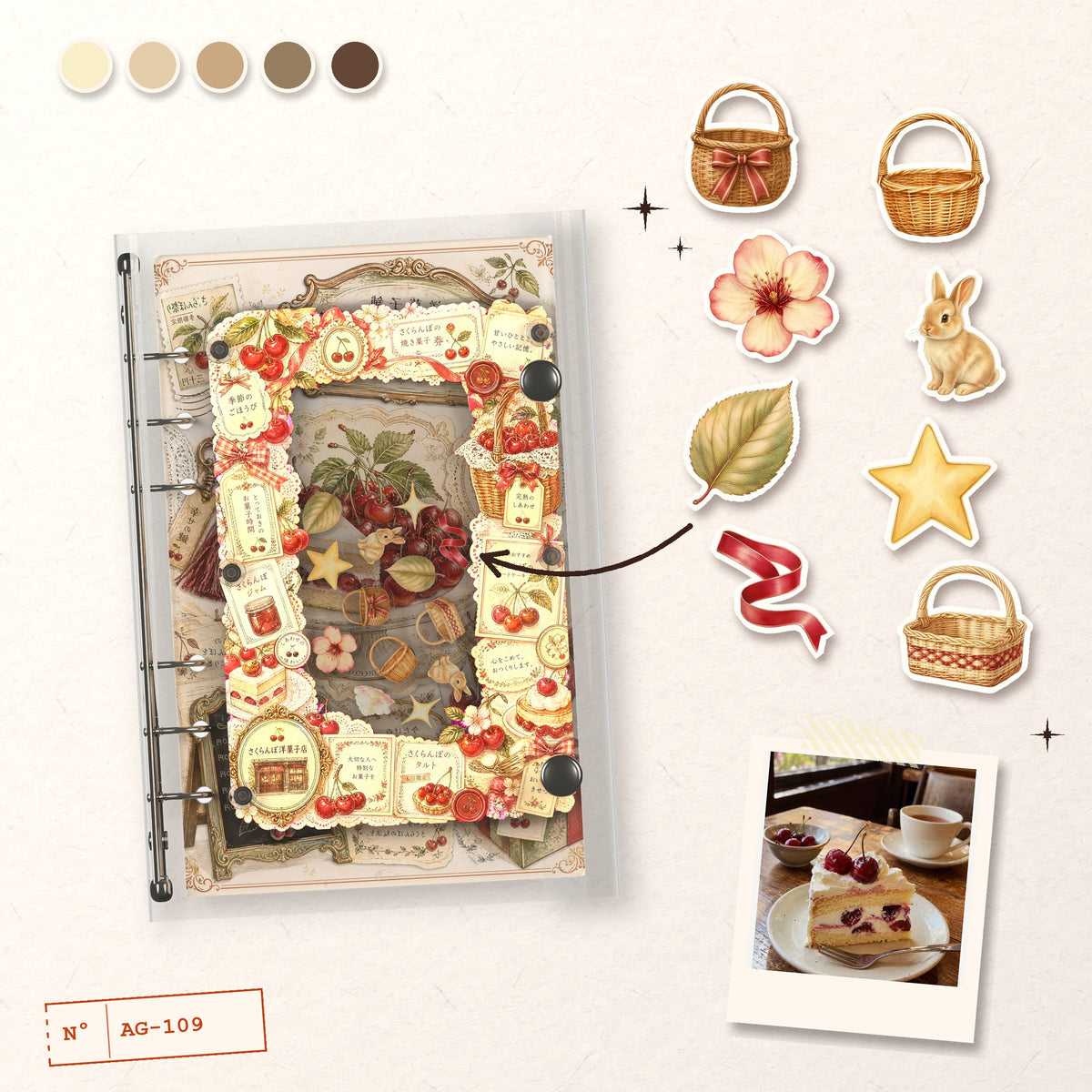 Ripe Cherries design story: the charms inside and the cover