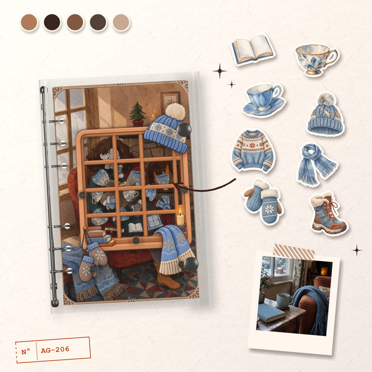 Winter Reading Nook design story: the charms inside and the cover