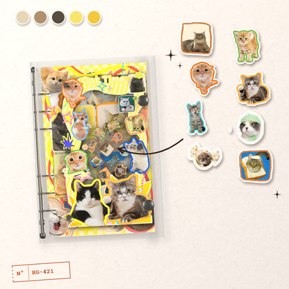 Cat Time Collage design story: the charms inside and the cover