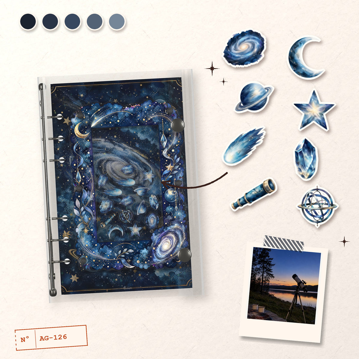 Galaxy Moon design story: the charms inside and the cover