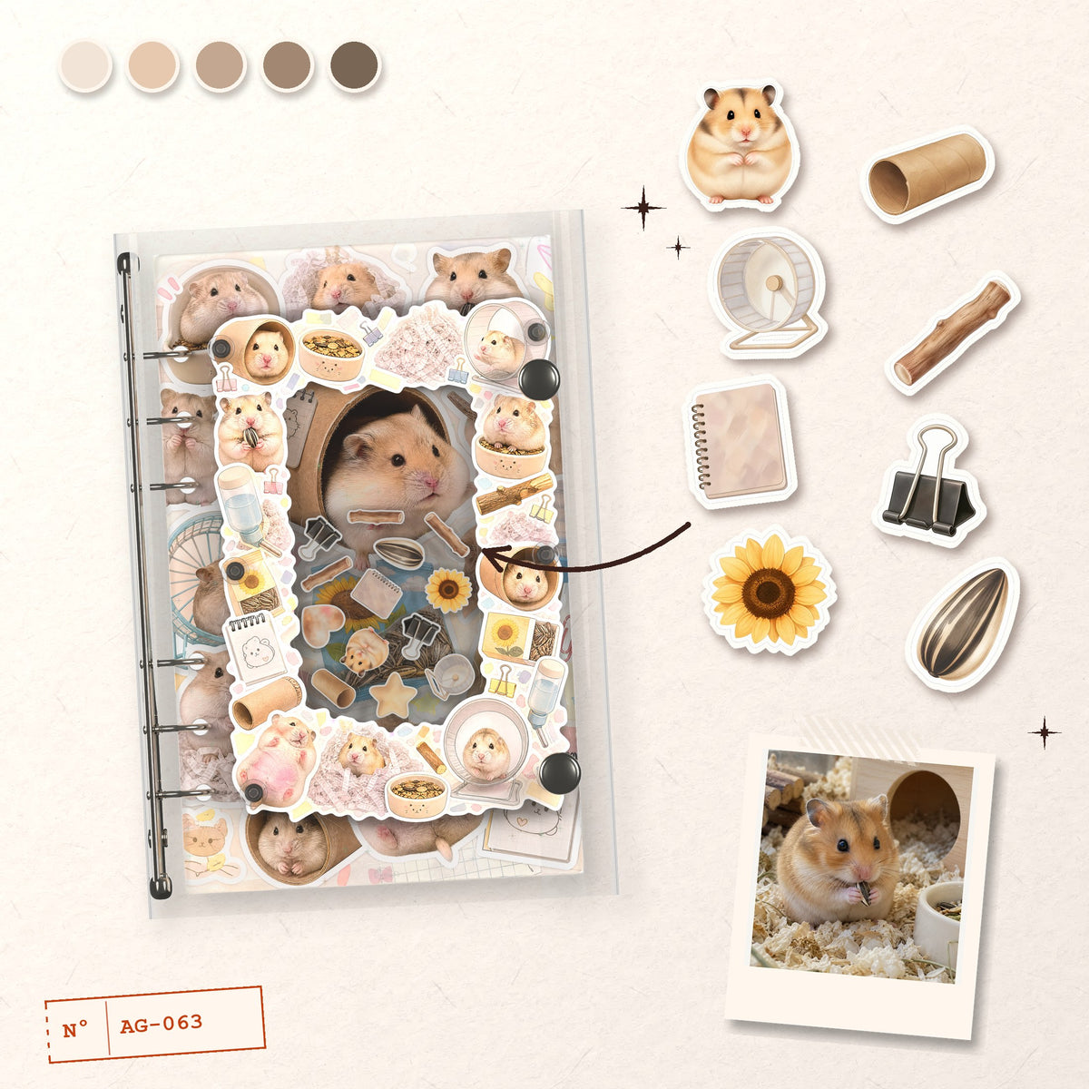 Hamster Hideout design story: the charms inside and the cover