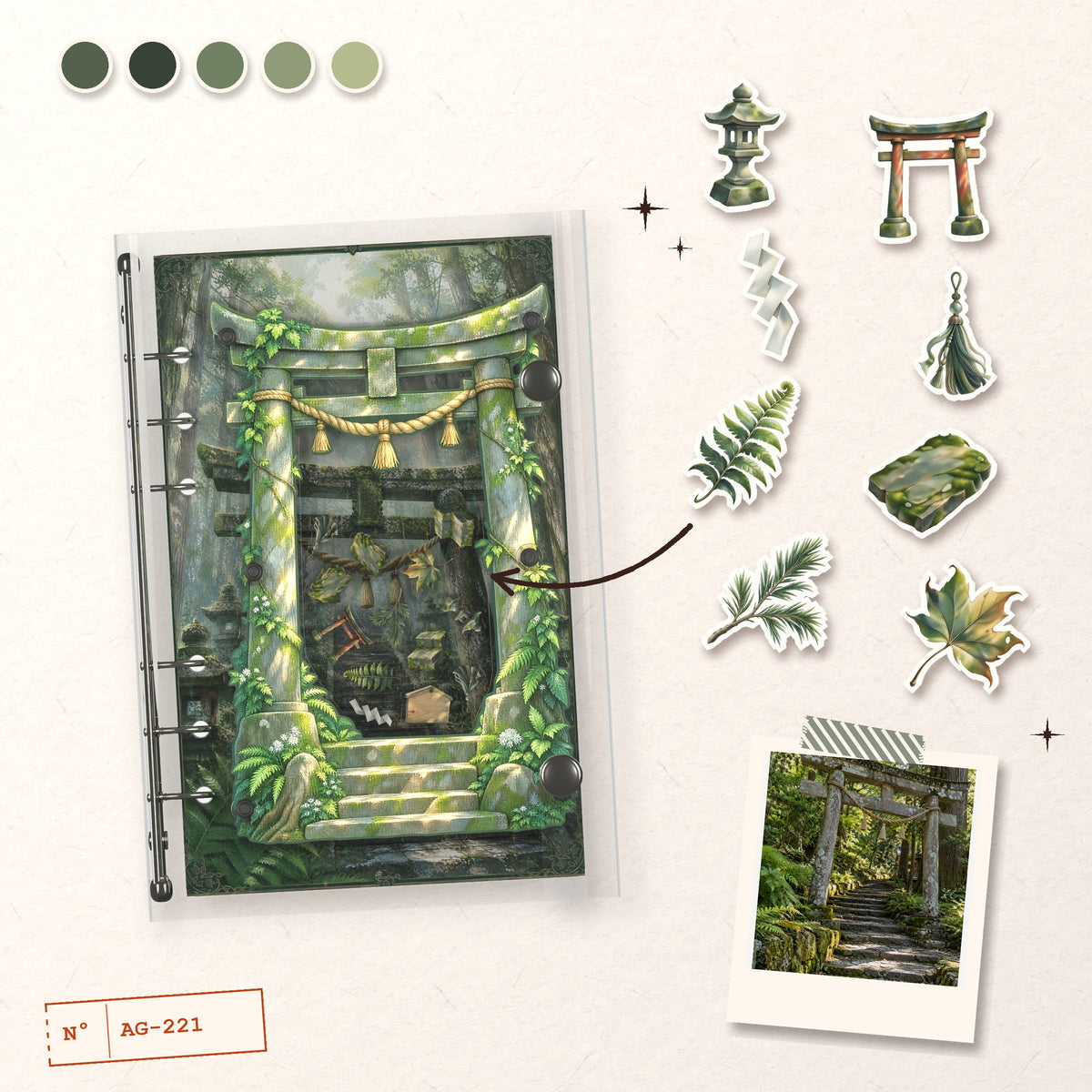 Misty Shrine Path design story: the charms inside and the cover