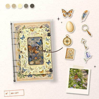 Butterfly Wildflowers design story: the charms inside and the cover