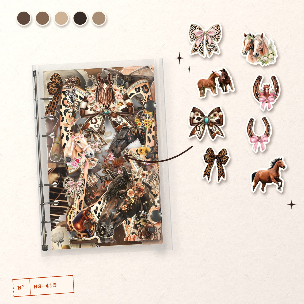 Horses and Bows design story: the charms inside and the cover