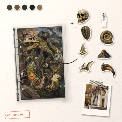Dinosaur Fossils design story: the charms inside and the cover
