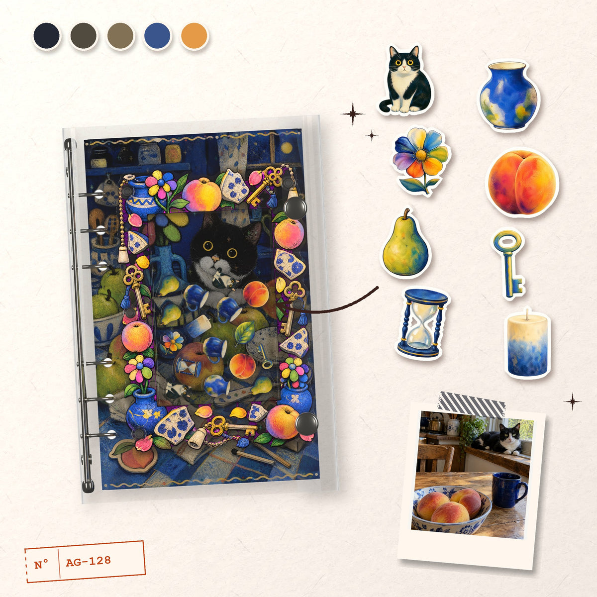 Fruit Still Life design story: the charms inside and the cover