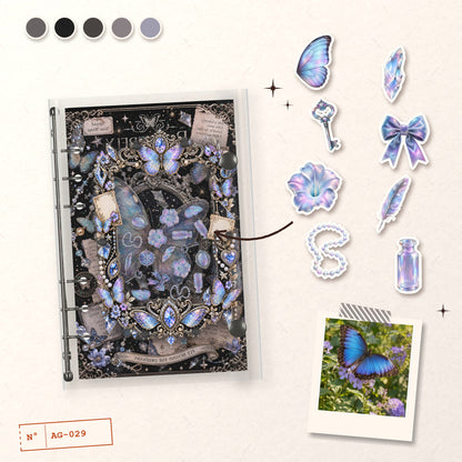 Iridescent Butterfly design story: the charms inside and the cover