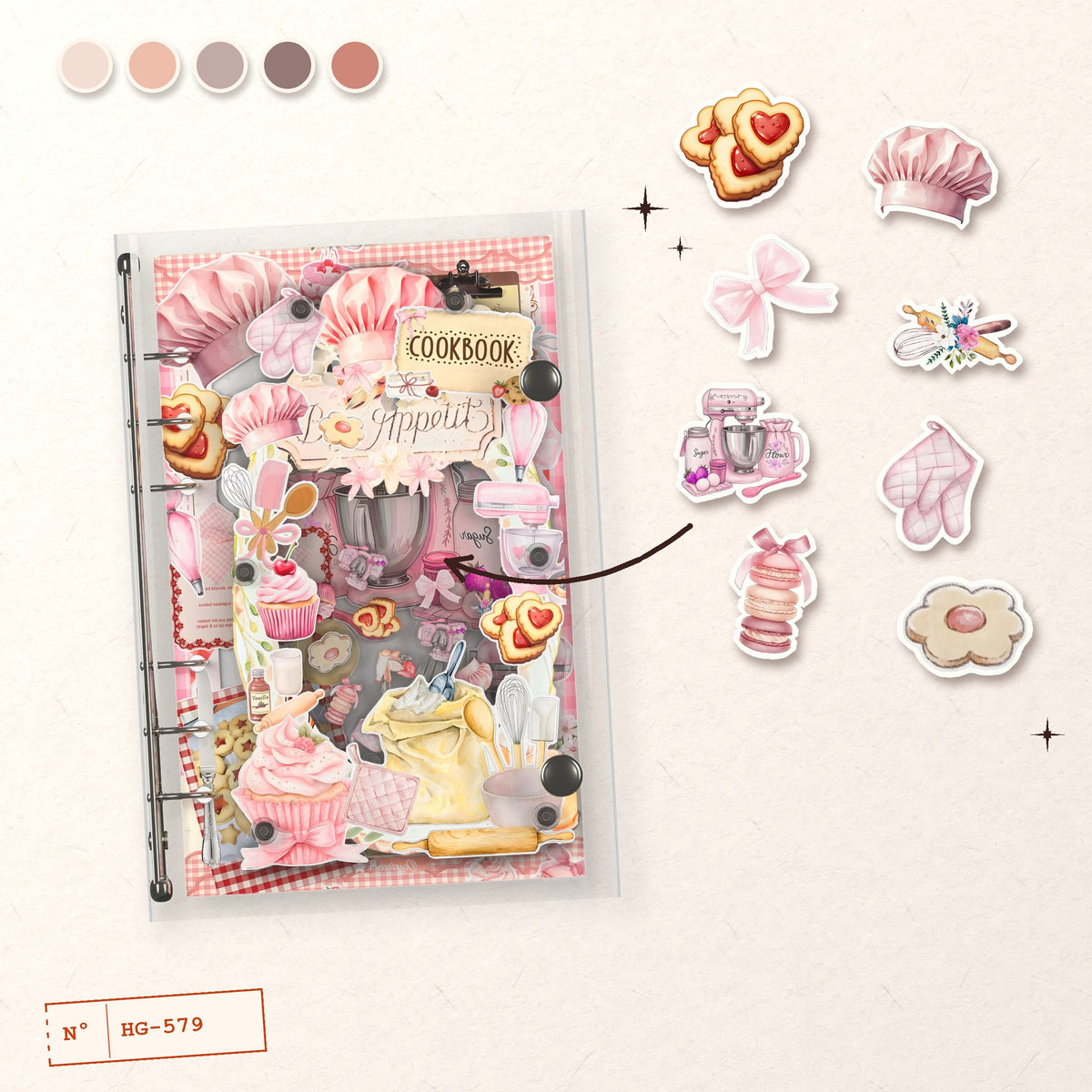 Baking Handbook design story: the charms inside and the cover