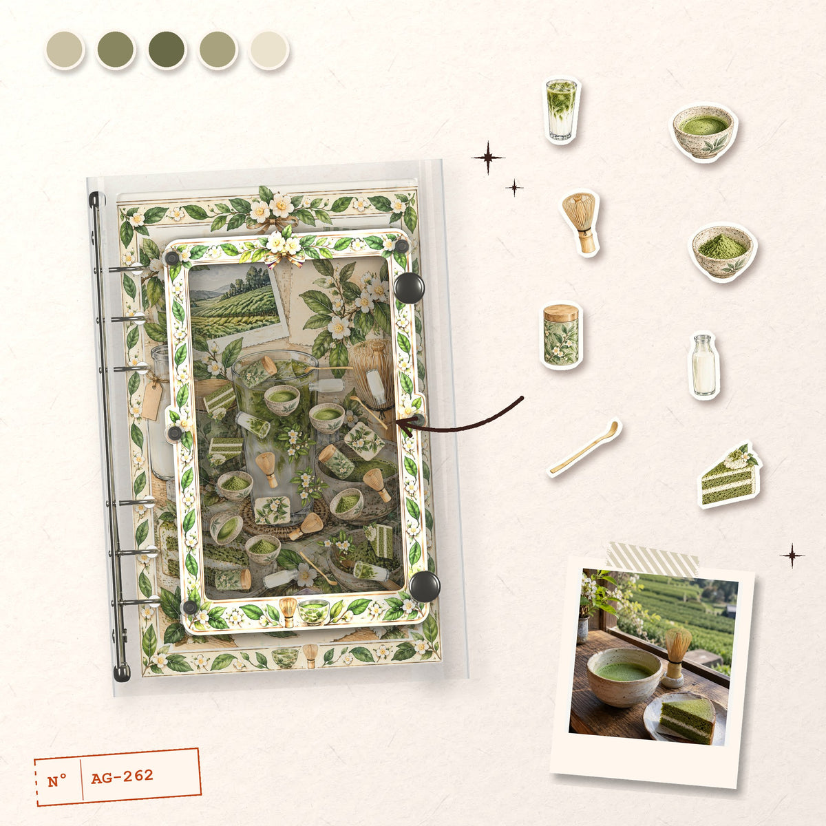 Matcha Latte Bar design story: the charms inside and the cover