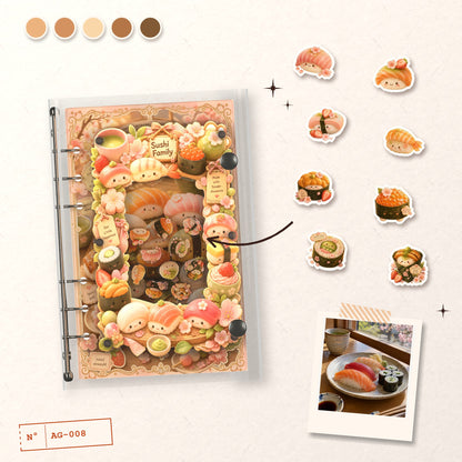 Sushi Family design story: the charms inside and the cover