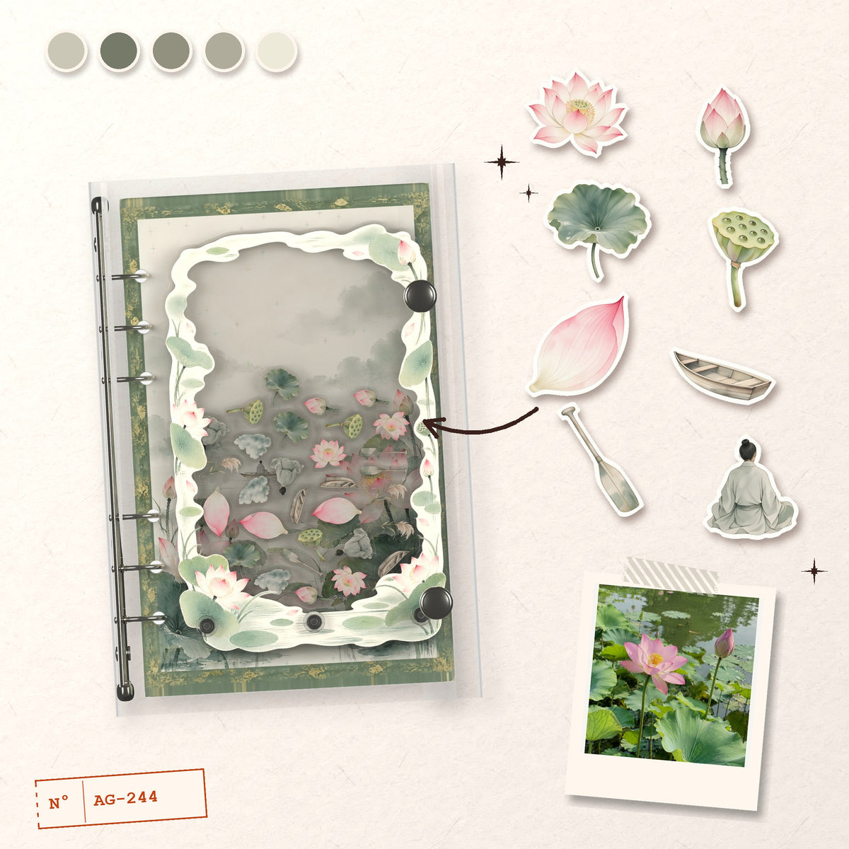 Green Lotus Pond design story: the charms inside and the cover